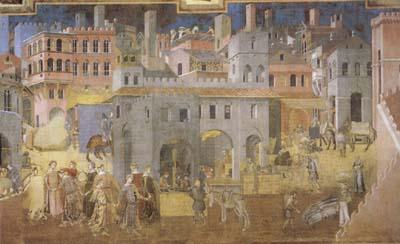 Ambrogio Lorenzetti Life in the City (mk08) China oil painting art
